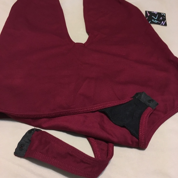 NWT Nasty Girl Deep V thong bodysuit *NEVER WORN* - Picture 4 of 4